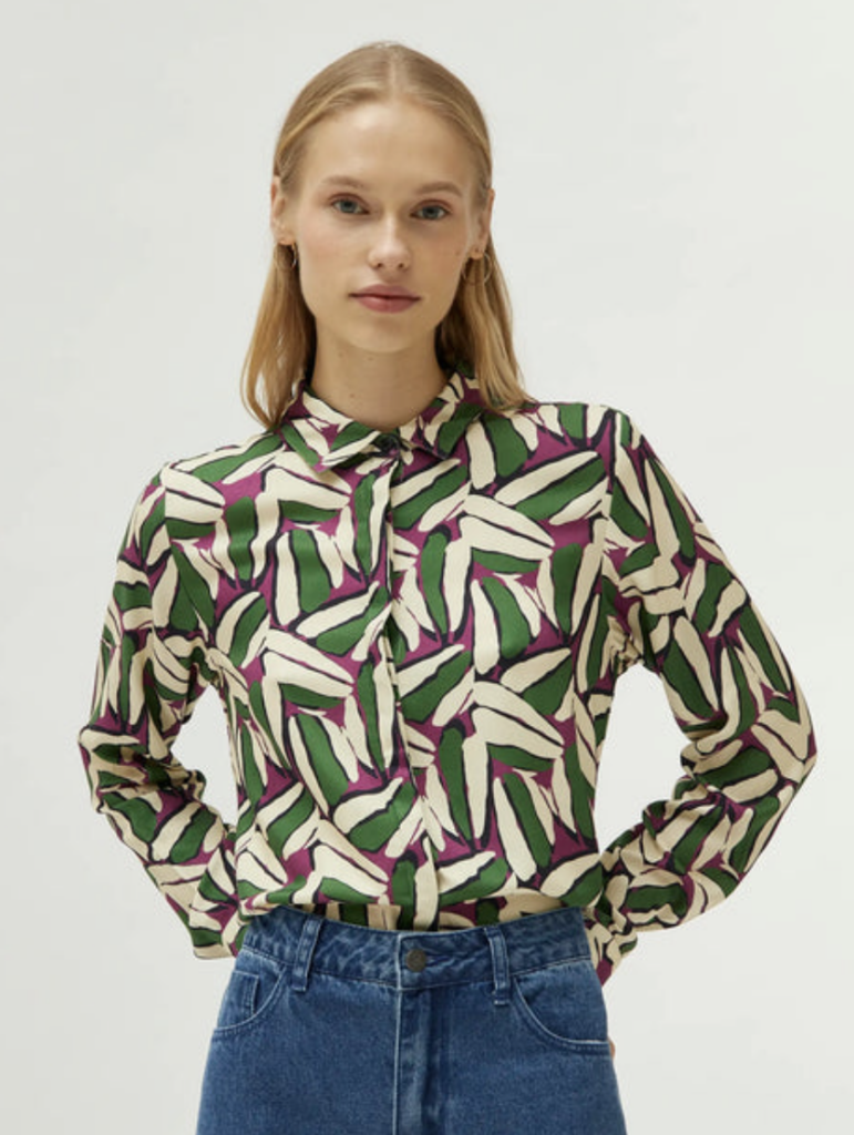 CAMISA ESTAMPADO GEOEMTRICO La Flor Azul - Main Image